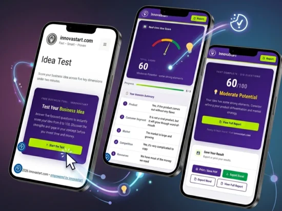 Run a stress test to assess whether your startup idea is great. A score above 65 indicates strong business potential.